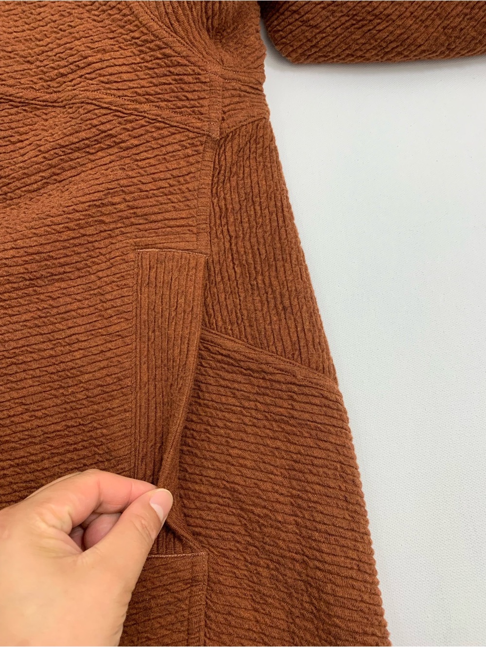 Lululemon Peaceful Moments Full Zip Heathered Ancient Copper Size 8 - Picture 13 of 13
